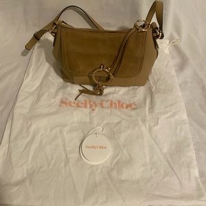 See by Chloe Small Joan Bag Tan Suede|Leather bag